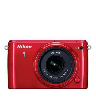 Nikon 1 J1 Two-Lens Wide Angle Kit  Red
