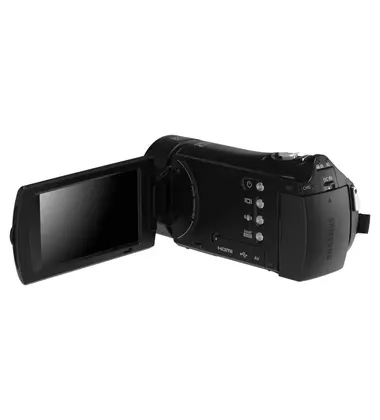 H300 Long Zoom Compact Full HD Camcorder (Black), 7 image