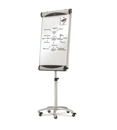 Quartet® Euro™ Magnetic Porcelain Total Erase® Mobile Easel